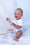 White, classic bodysuit for children